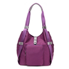 Women Nylon Bucket Bag Handbag Patchwork Shopping Bag Ladies Elegant Bag