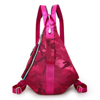 Women Nylon camouflage Chest Bag Lightweight Shoulder Bags Portable Sport Outdoor Bags