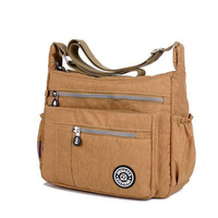 Women Nylon Casual Waterproof Multi-pocket Shoulder Bags