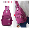 Women Nylon Chest Bag Upgrade High-End Daily Crossbody Bag Waterproof Shoulder Bag
