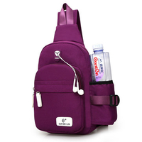 Women Nylon Daily Crossbody Bag Waterproof Durable Chest Bag Shoulder Bag