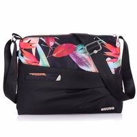 Women Nylon Flower Pattern Messenger Bag Crossbody Bag Shoulder Bags