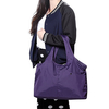 Women Nylon Handbag Solid Tote Bag Multipocket Shopping Bag