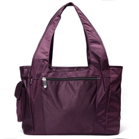 Women Nylon Multipocket Handbag Outdoor Multizipper Crossbody Bag