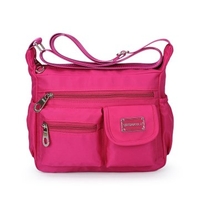 Women Nylon Portable Crossbody Bag Shoulder Bag Tote Bag Shopping Bag