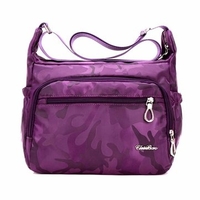Women Nylon Waterproof Camouflage Multi-pocket Shoulder Bags Crossbody Bags