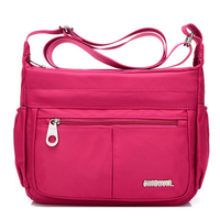 Women Nylon Waterproof Crossbody Bag Camouflage Shoulder Bag