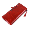 Women Oil Leather Card Holder Wallets Genuine Leather Phone Bag