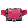 Women Outdoor Leisure Canvas Print Floral Waist Bag Crossbody Bag