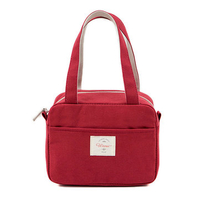 Women Oxford Waterproof Lunch Waterproof Cooler Insulated Handbag Zipper Storage Containers