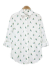 Women Parrot Printing Chiffon Rivet Chiffon Shirts
