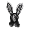Women Party Prom Sexy Dress Lace Rabbit Ears Veil Headband