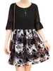 Women Patchwork Chiffon Printed Half Sleeve T-shirts