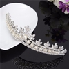 Women Pearl Bridal Crown Headdress Headband Hair Accessories