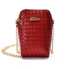 Women Plaited Phone Bag Mini Crossbody Bag Weaving Smartphone Bag