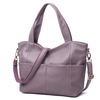 Women Pocket PU Leather Tote Bag Handbag Satchel Crossbody Bag Dual-Use Shoulder Bag