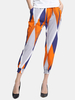 Women Printed Ankle-Length Bloomers Casual Chiffon Pants