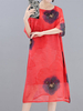 Women Printed Mid-Long Dresses