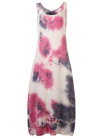 Women Printed Sleeveless Loose Long Maxi Dress