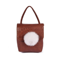 Women PU Crocodile Pattern Little Handbag Shoulder Bag Crossbody Bag