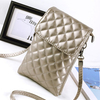 Women PU Lattice Phone Wallet Crossbody Bag Passport Wallet