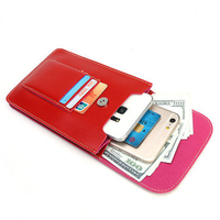 Women PU Leather 6.3 Inch Phone Bag Card Holder Crossbody Bag