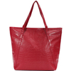 Women PU Leather Casual Handbags Crocodile Print Retro Shoulder Bags