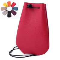 Women PU Leather Colorful Candy Color Coin Bag Little Bag