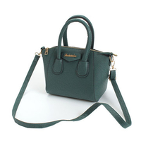 Women PU Leather Handbag Vintage Frosted Shoulder Bags