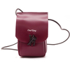 Women PU Leather Hasp Drawstring Phone Bag Mini Crossbody Bag
