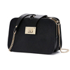 Women PU Leather Lock Crossbody Bag Messenger Bag Square Phone Bag
