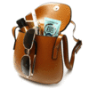 Women PU Leather Mini Crossbody bag Bucket Bag Phone Bag