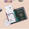 Women PU Leather Outdoor Boarding Must-have Passport Bag Clutches Bag Travel Bag