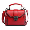 Women PU Leather Rivet Crossbody Bag Retro Shoulder Bag