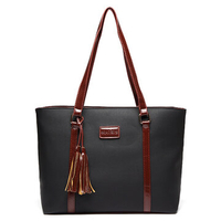 Women PU Leather Tassel Pendant Shoulder Bags Crossbody Bags