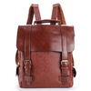 Women PU Leather Travel Backpack Vintage Laptop School Bag