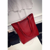 Women PU Leather Weave Handbag Casual Fashion Shoulder Bags