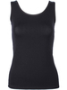 Women Pure Color O Neck Cotton Tank Top