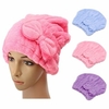 Women Quick Dry Bath Hair Makeup Cosmetics Shower Cap Bathing Tool Head Wrap Hat