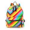 Women Retro Contrast Color Travel Outdoor Sport Casual Leisure Backapcks