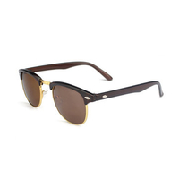 Women Retro Half Round Sunglasses Dazzling Color Film Eyeglasses
