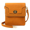 Women Retro Hollow PU Leather Metal Buckle Shoulder Bags Crossbody Bags Messenger