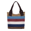 Women Retro Shoulder Bag Vintage Hitcolor Rainbow Handbag Clutches