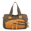Women Revit Contrast Color Canvas Handbags Travel Outdoor Crossbody bag
