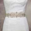 Women Rhinestone Bead Ribbon Elegant Party Dress Sash Belt Cocktail Dress Accessories
