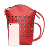 Women Rivet Bucket Bag 6.5inch Phone Bag Portable Shoulder Bag Crossbody Bags