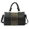 Women Rivet Vintage Casual Handbags Ladies Elegant Retro Zipper Shoulder Bags