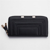 Women Rivet Zipper Bag Long Purse Clutch Wallet Credit Card Holder