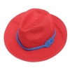 Women Rope Straw Hats Summer Beach Sun Hat Floppy Wide Brim Foldable Panama Hat