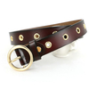 Women Round Buckle Genuine Second Layer Leather Belt Casual All-match Brief Pin Buckle Waistband